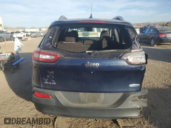 2014 Jeep Cherokee Latitude with VIN 1C4PJMCSXEW260457, listed as a Copart auction lot 76585553 with 84,957 mi miles and Salvage Title. Bid and sale history available at carsss.com. Image 6.