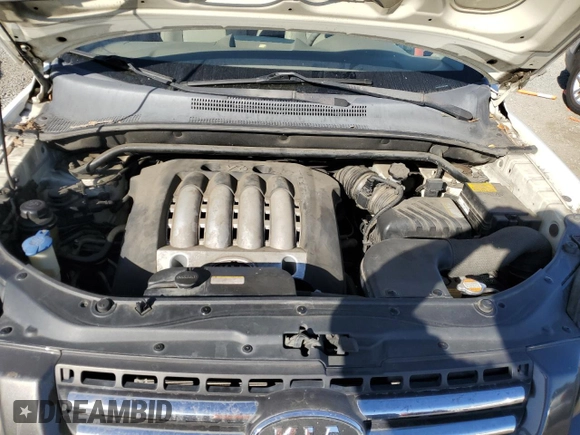 2005 Kia Sportage LX with VIN KNDJF723857134398, listed as a Copart auction lot 87893375 with 186,405 mi miles and Salvage Title. Bid and sale history available at carsss.com. Image 12.