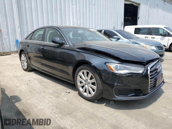 2016 Audi A6 Premium Plus with VIN WAUGFAFCXGN145111, listed as a Copart auction lot 59761435 with Not provided miles and Salvage title. Bid and sale history available at DreamBid. Image 4.