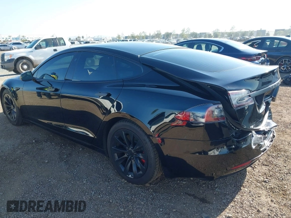 2020 Tesla Model S Long Range with VIN 5YJSA1E24LF381878, listed as a IAAI auction lot 41965340 with 47,468 mi miles. Bid and sale history available at carsss.com. Image 3.