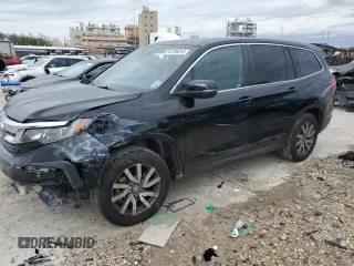 2021 Honda Pilot EX-L with VIN 5FNYF5H53MB039221, listed as a Copart auction lot 88706815 with 74,508 mi miles and Salvage title. Bid and sale history available at DreamBid. Image 1.