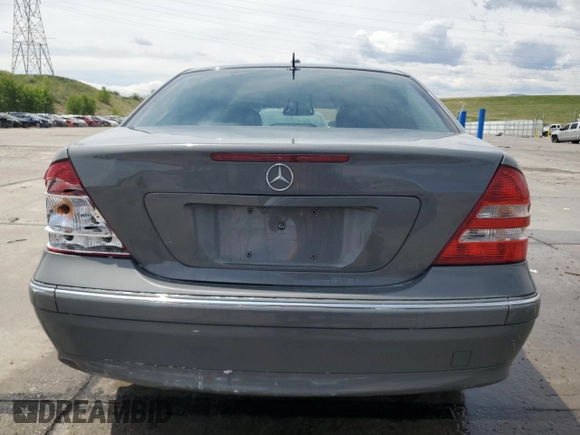 2007 Mercedes-Benz C 280 Luxury with VIN WDBRF92HX7F837258, listed as a Copart auction lot 58594675 with 158,544 mi miles and Salvage title. Bid and sale history available at DreamBid. Image 6.