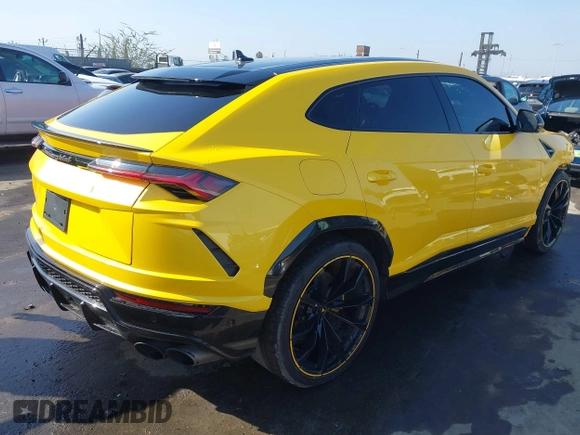 2022 Lamborghini Urus z VIN ZPBUA1ZL7NLA19290, wystawiony jako IAAI lot #41633013 z przebiegiem 17 566 mil mil oraz . Historia ofert i sprzedaży dostępna na DreamBid. Obrazek 4.