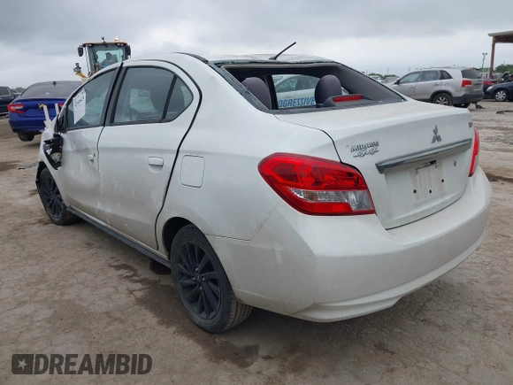 2020 Mitsubishi Mirage SE with VIN ML32F4FJ4LHF02441, listed as a IAAI auction lot 42046624 with 24,794 mi miles and . Bid and sale history available at DreamBid. Image 3.