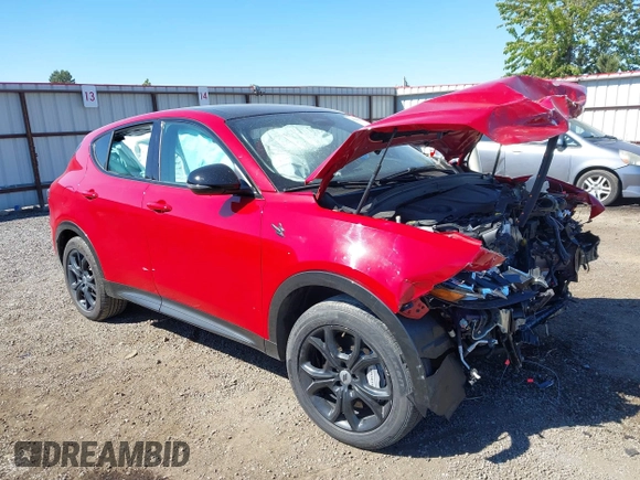 2024 Dodge Hornet R/T Plus with VIN ZACPDFDW2R3A11021, listed as a IAAI auction lot 42202767 with 12,045 mi miles and . Bid and sale history available at DreamBid. Image 1.