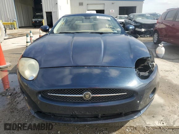 2007 Jaguar XK with VIN SAJDA44B175B00420, listed as a Copart auction lot 45976165 with 0 mi miles and Salvage Title. Bid and sale history available at carsss.com. Image 5.