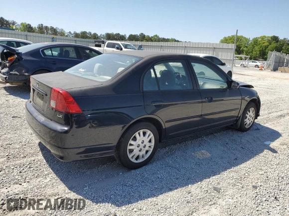 2004 Honda Civic LX with VIN 2HGES16594H523349, listed as a Copart auction lot 53368775 with 210,648 mi miles and Salvage Title. Bid and sale history available at carsss.com. Image 3.