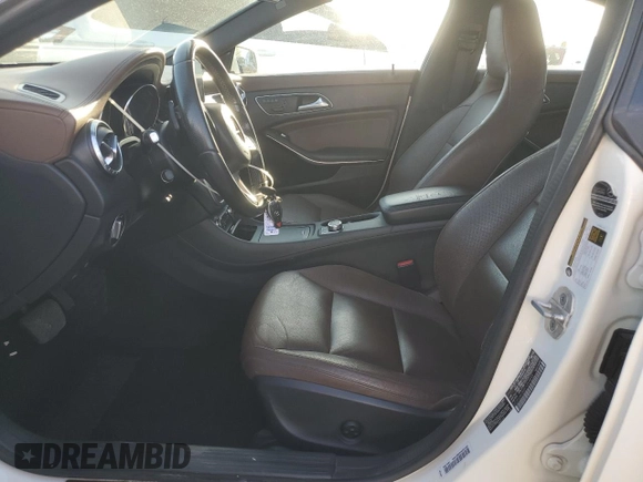 2015 Mercedes-Benz CLA 250 with VIN WDDSJ4GB8FN209833, listed as a Copart auction lot 57943525 with 119,611 mi miles and Salvage title. Bid and sale history available at DreamBid. Image 7.