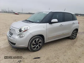 2014 FIAT 500L Lounge with VIN ZFBCFACH9EZ017436, listed as a Copart auction lot 42578185 with 134,621 mi miles and Salvage Title. Bid and sale history available at DreamBid. Image 1.