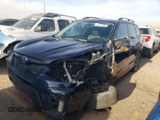 2021 Subaru Forester Sport with VIN JF2SKARCXMH543838, listed as a Copart auction lot 42574995 with 72,922 mi miles and Salvage Title. Bid and sale history available at carsss.com. Image 1.