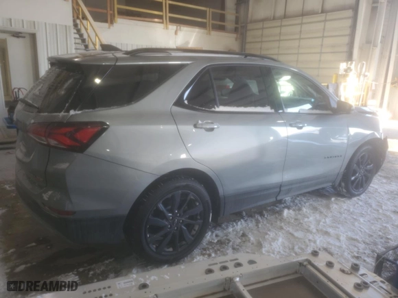 2024 Chevrolet Equinox RS with VIN 3GNAXMEG7RS117231, listed as a Copart auction lot 45283535 with 6,709 mi miles and Salvage Title. Bid and sale history available at carsss.com. Image 3.