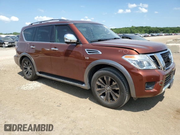 2018 Nissan Armada SV with VIN JN8AY2NC8J9553461, listed as a Copart auction lot 56242323 with 105,819 mi miles. Bid and sale history available at carsss.com. Image 4.