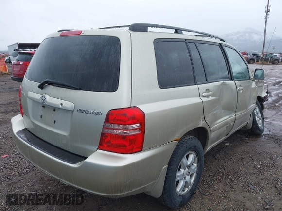 2003 Toyota Highlander z VIN JTEHF21A930120092, wystawiony jako IAAI lot #41857752 z przebiegiem 229 609 mil mil oraz . Historia ofert i sprzedaży dostępna na DreamBid. Obrazek 4.