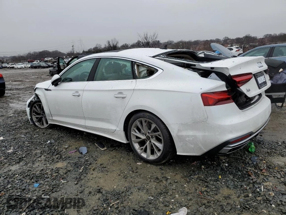 2022 Audi A5 Sportback Premium with VIN WAUABCF53NA014525, listed as a Copart auction lot 38280784 with 30,256 mi miles and Salvage Title. Bid and sale history available at carsss.com. Image 2.