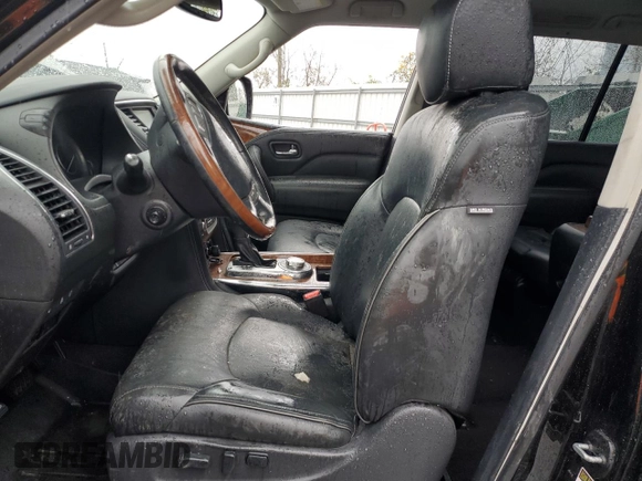 2018 Infiniti QX80 with VIN JN8AZ2NE0J9190068, listed as a Copart auction lot 81597904 with Not provided miles and Salvage title. Bid and sale history available at DreamBid. Image 7.