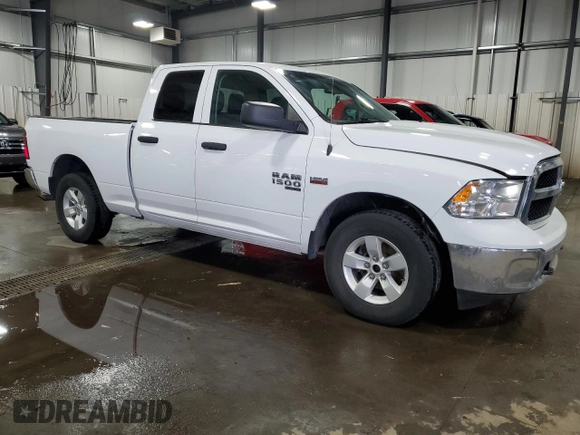 2021 Ram 1500 Tradesman with VIN 1C6RR7FT5MS573727, listed as a Copart auction lot 51271605 with 124,978 mi miles and Salvage title. Bid and sale history available at DreamBid. Image 4.