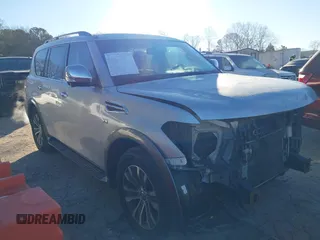2019 Nissan Armada SL z VIN JN8AY2ND4K9085853, wystawiony jako IAAI lot #41305883 z przebiegiem 149 571 mil mil oraz . Historia ofert i sprzedaży dostępna na DreamBid. Obrazek 1.