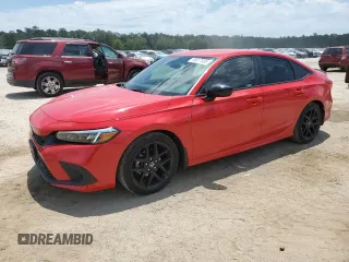 2023 Honda Civic Sport with VIN 2HGFE2F57PH551754, listed as a Copart auction lot 58017405 with 26,725 mi miles and Salvage title. Bid and sale history available at DreamBid. Image 1.