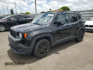 2017 Jeep Renegade Latitude z VIN ZACCJABB1HPF11687, wystawiony jako Copart lot #61674955 z przebiegiem 155 295 mil mil oraz Czysty tytuł • Clean title. Historia ofert i sprzedaży dostępna na DreamBid. Obrazek 1.