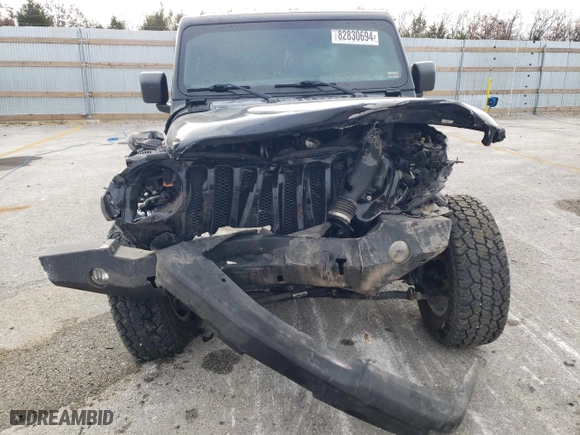 2018 Jeep Wrangler Unlimited Sport with VIN 1C4HJXDG4JW305371, listed as a Copart auction lot 82830694 with 93,234 mi miles and Salvage Title. Bid and sale history available at carsss.com. Image 5.
