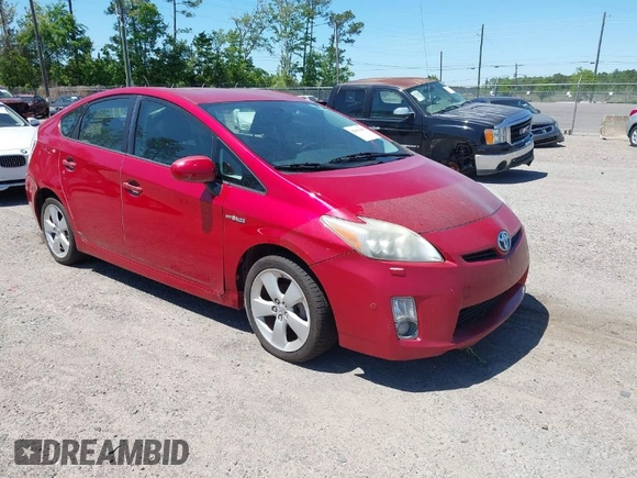 2010 Toyota Prius II with VIN JTDKN3DU8A0066435, listed as a IAAI auction lot 42061659 with 185,764 mi miles. Bid and sale history available at carsss.com. Image 1.