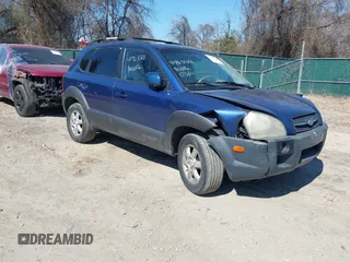 2005 Hyundai Tucson GLS with VIN KM8JN72D35U169942, listed as a IAAI auction lot 41763028 with 181,507 mi miles. Bid and sale history available at carsss.com. Image 1.