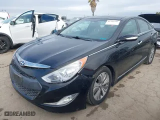 2014 Hyundai Sonata Hybrid with VIN KMHEC4A42EA103942, listed as a IAAI auction lot 41761495 with 150,895 mi miles. Bid and sale history available at carsss.com. Image 2.