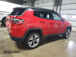 2021 Jeep Compass Limited with VIN 3C4NJDCB9MT599965, listed as a Copart auction lot 49705175 with 65,182 mi miles and Salvage Title. Bid and sale history available at carsss.com. Image 3.