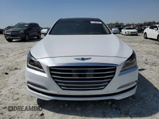 2017 Genesis G80 3.8L with VIN KMHGN4JE4HU198261, listed as a Copart auction lot 51484545 with 77,110 mi miles and Salvage title. Bid and sale history available at DreamBid. Image 5.