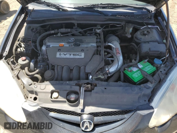2002 Acura RSX Auto with VIN JH4DC54842C041110, listed as a Copart auction lot 57533595 with 84,352 mi miles and Clean title. Bid and sale history available at DreamBid. Image 11.