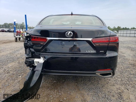 2021 Lexus LS with VIN JTHD51GF8M5008700, listed as a Copart auction lot 69260184 with 25,009 mi miles and Salvage Title. Bid and sale history available at carsss.com. Image 6.