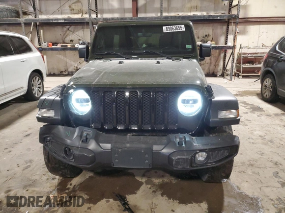 2021 Jeep Wrangler Unlimited Sport S с VIN 1C4HJXDG1MW761204, выставлен на аукционе Copart как лот 89063655 с пробегом 117 490 миль миль и Списание • Salvage title. История ставок и продаж доступна на DreamBid. Изображение 5.