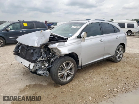2015 Lexus RX 350 with VIN 2T2ZK1BA1FC165398, listed as a Copart auction lot 59150105 with 129,911 mi miles and Salvage title. Bid and sale history available at DreamBid. Image 1.