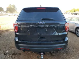 2016 Ford Utility Police Interceptor with VIN 1FM5K8AR2GGB54105, listed as a Copart auction lot 80338974 with 0 mi miles and Salvage Title. Bid and sale history available at carsss.com. Image 6.