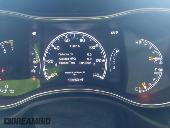 2015 Jeep Grand Cherokee Limited with VIN 1C4RJEBG1FC232321, listed as a IAAI auction lot 42029909 with 107,250 mi miles. Bid and sale history available at carsss.com. Image 7.