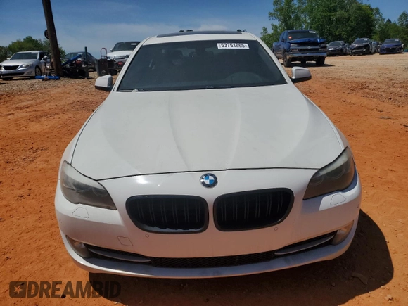 2011 BMW 5 Series 535i with VIN WBAFR7C51BC604123, listed as a Copart auction lot 53751665 with 163,851 mi miles and Clean Title. Bid and sale history available at carsss.com. Image 5.