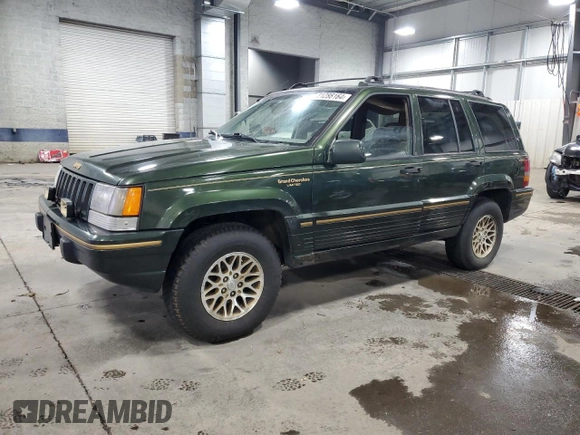 1995 Jeep Grand Cherokee Limited with VIN 1J4GZ78Y1SC516161, listed as a Copart auction lot 81288164 with 271,626 mi miles and Salvage Title. Bid and sale history available at carsss.com. Image 1.