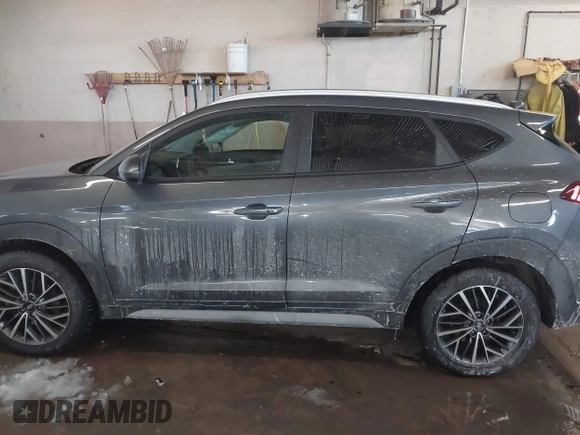 2019 Hyundai Tucson Ultimate with VIN KM8J3CAL0KU063161, listed as a IAAI auction lot 41606894 with 56,037 mi miles. Bid and sale history available at carsss.com. Image 14.