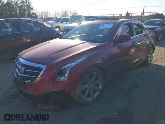 2015 Cadillac ATS Sedan Luxury RWD with VIN 1G6AB5RA9F0121967, listed as a IAAI auction lot 41557208 with 65,122 mi miles. Bid and sale history available at carsss.com. Image 17.