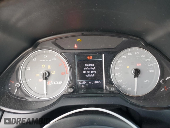 2014 Audi SQ5 Premium Plus with VIN WA1CGAFPXEA083029, listed as a Copart auction lot 53334305 with 132,854 mi miles and Salvage Title. Bid and sale history available at carsss.com. Image 9.