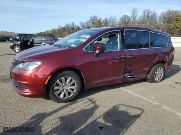 2020 Chrysler Voyager L with VIN 2C4RC1AG0LR223942, listed as a Copart auction lot 48946035 with 64,252 mi miles and Salvage Title. Bid and sale history available at carsss.com. Image 1.