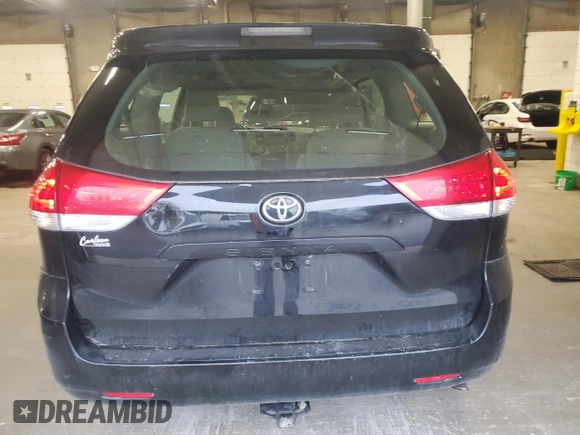 2011 Toyota Sienna with VIN 5TDZK3DC6BS120523, listed as a Copart auction lot 56798595 with 234,871 mi miles and Salvage title. Bid and sale history available at DreamBid. Image 6.