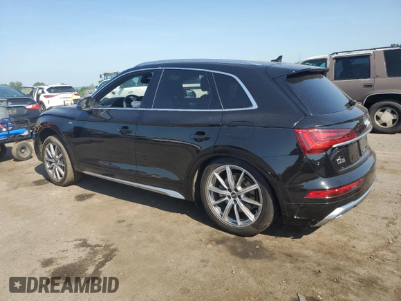 2021 Audi Q5 Premium Plus with VIN WA1E2AFY4M2043666, listed as a Copart auction lot 62084685 with 49,000 mi miles and Salvage title. Bid and sale history available at DreamBid. Image 2.