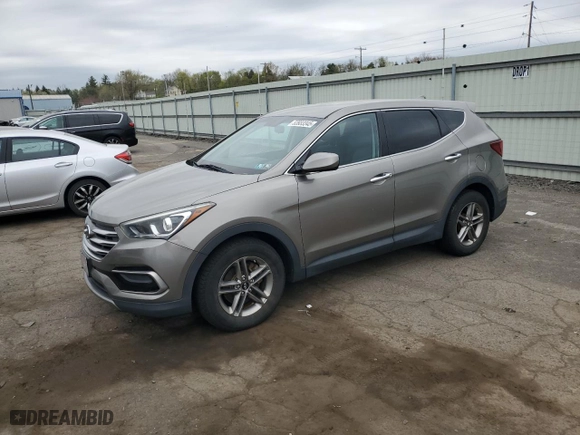 2017 Hyundai Santa Fe Sport 2.4L with VIN 5XYZTDLB1HG418494, listed as a Copart auction lot 53933345 with 120,282 mi miles and Salvage Title. Bid and sale history available at carsss.com. Image 1.