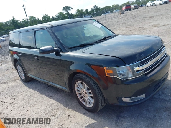 2014 Ford Flex SEL z VIN 2FMGK5C8XEBD13484, wystawiony jako IAAI lot #42235548 z przebiegiem 172 570 mil mil oraz . Historia ofert i sprzedaży dostępna na DreamBid. Obrazek 1.