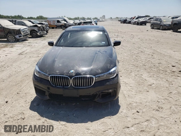 2017 BMW 7 Series 740i with VIN WBA7E2C53HG739785, listed as a Copart auction lot 62571063 with 0 mi miles. Bid and sale history available at carsss.com. Image 5.
