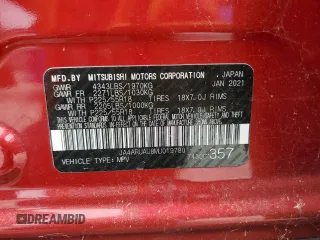 2021 Mitsubishi Outlander ES with VIN JA4ARUAU8MU019780, listed as a Copart auction lot 56278655 with 94,391 mi miles and Clean title. Bid and sale history available at DreamBid. Image 13.