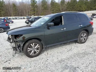 2020 Nissan Pathfinder SL with VIN 5N1DR2CN5LC591712, listed as a Copart auction lot 45748505 with 197,712 mi miles and Salvage Title. Bid and sale history available at carsss.com. Image 1.