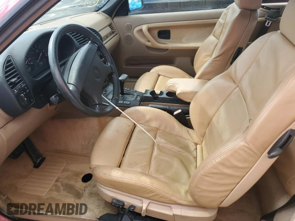 1995 BMW 3 Series 325iC with VIN WBABJ6324SJD43557, listed as a Copart auction lot 74568624 with 0 mi miles and Salvage Title. Bid and sale history available at carsss.com. Image 7.