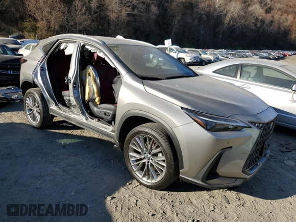2023 Lexus NX with VIN 2T2GKCEZ9PC010474, listed as a Copart auction lot 80262214 with 26,500 mi miles and Salvage Title. Bid and sale history available at carsss.com. Image 4.